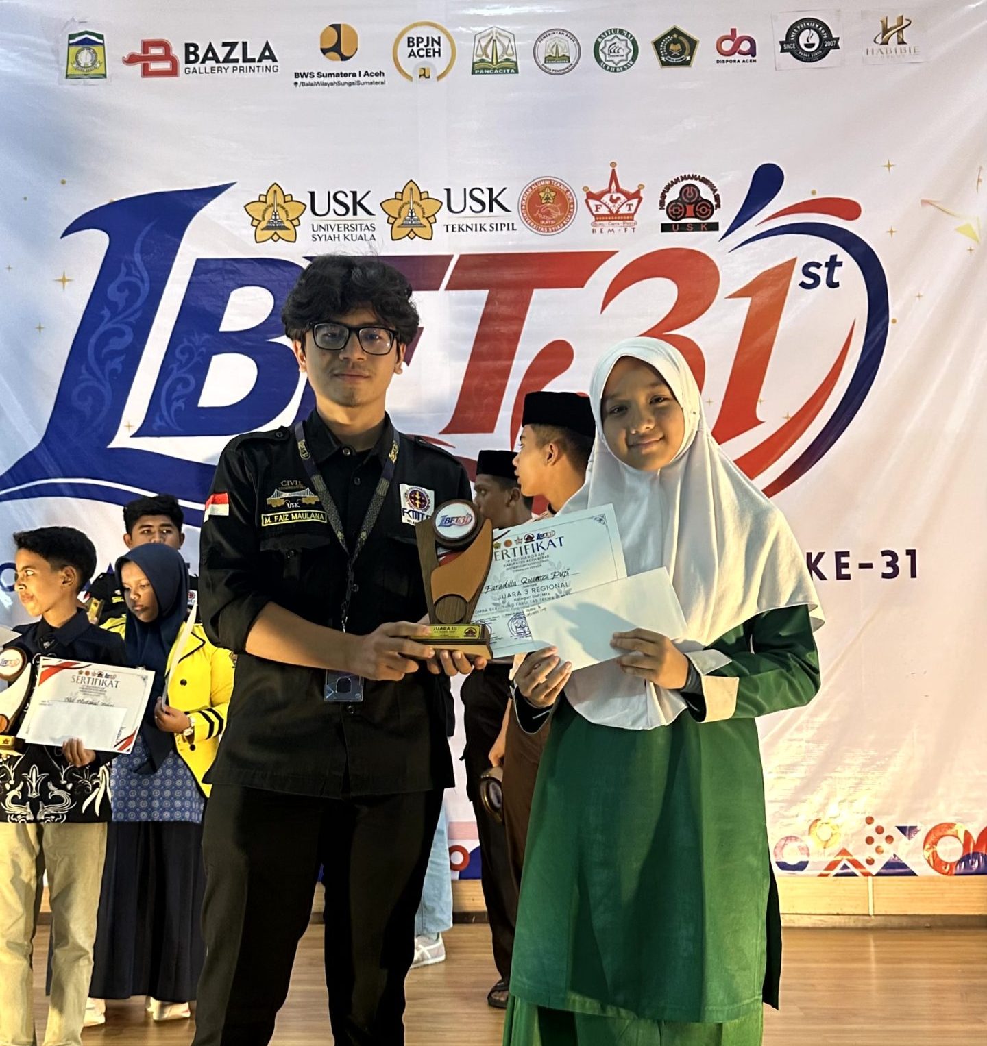 Faradilla Queenza Puji ; Siswi MTsS Al-Manar Raih Juara III Lomba Berhitung Fakultas Teknik ke-31 USK
